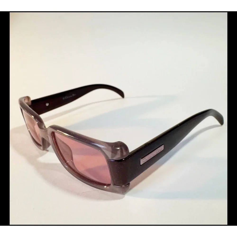 Rare Authentic Christian Dior BROOKLYN 18W 50mm Clear Pink Purple Sunglasses